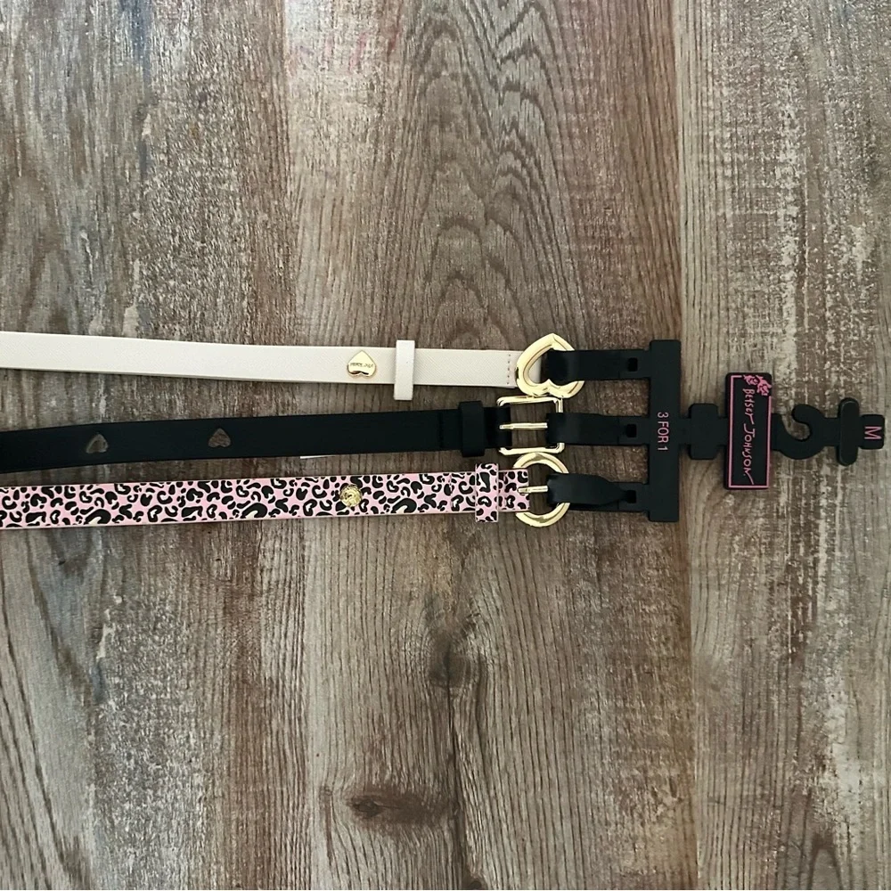 Betsey Johnson 3PCK Belts